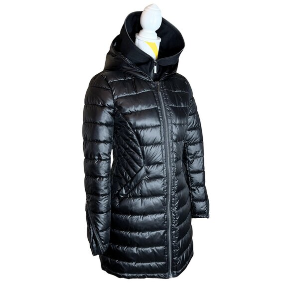 NWOT French Connection Puffer Parka • Size XS • Black - Picture 5 of 11